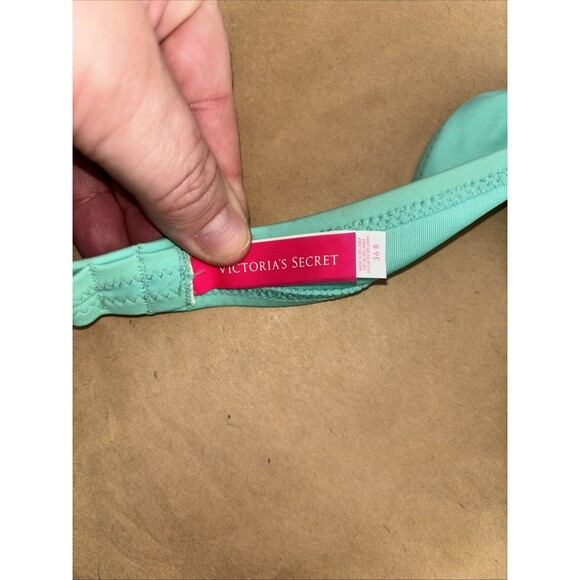 Victoria’s Secret Push Up Bikini Top Size 36B Multicolor Sequins - Picture 5 of 7